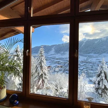 Panorama Sonnberg Gartensauna Terrasse Balkon Dachterrasse * Niederau
